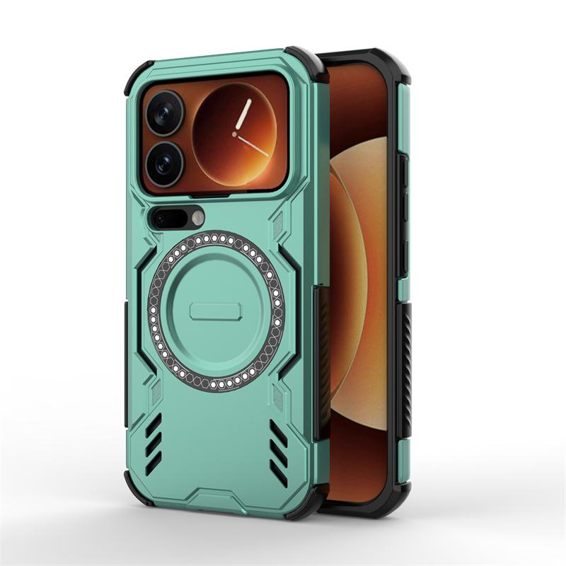For Xiaomi 17 Pro Case Xiaomi 17 Pro Max Anti-knock Armor Magnetic Adsorption Wireless Charge Back Cover For Xiaomi 17 Pro Case