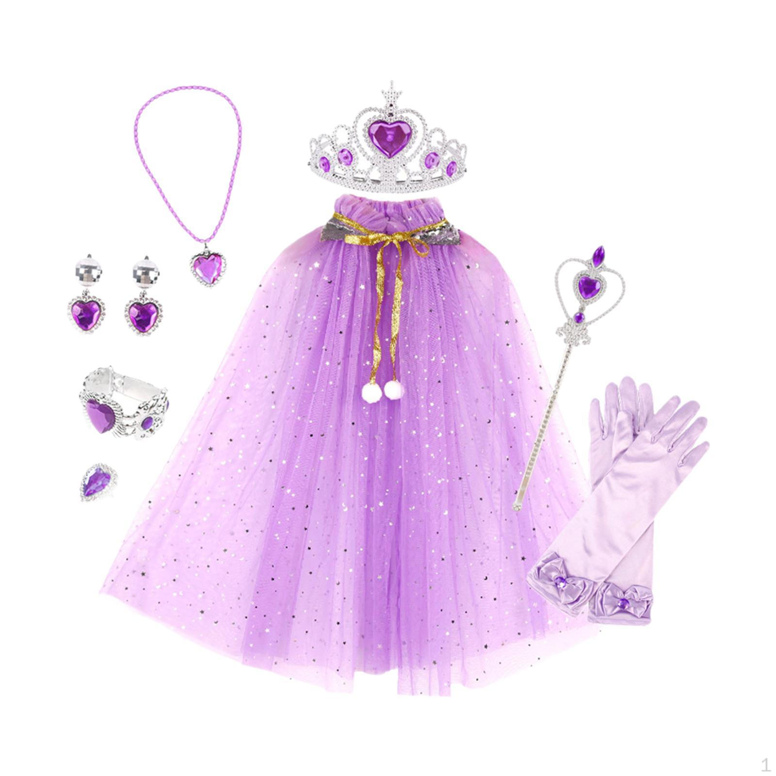 

Костюм принцессы Детский костюм для девочек на праздник Хэллоуин Purple