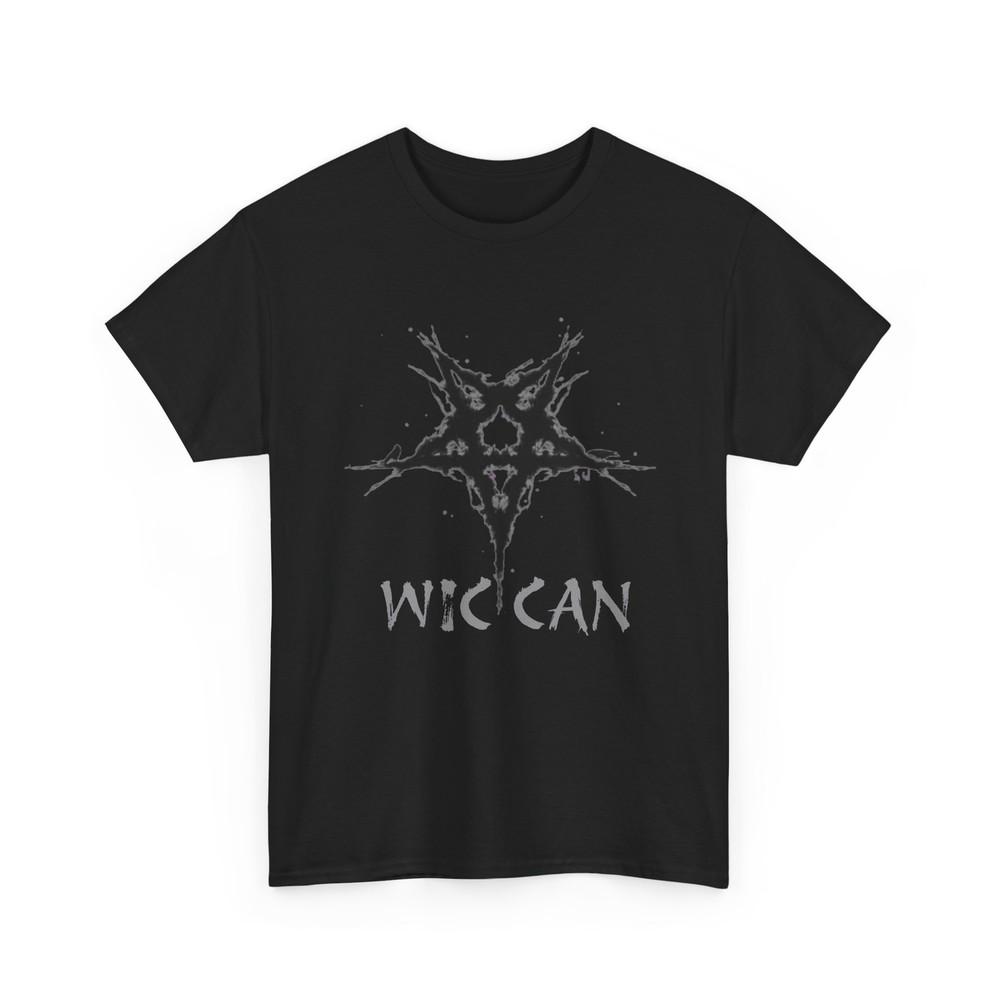 

Wiccan Pentagram Black T-Shirt, Pagan Occult Tee, Witchcraft Shirt, Gothic S