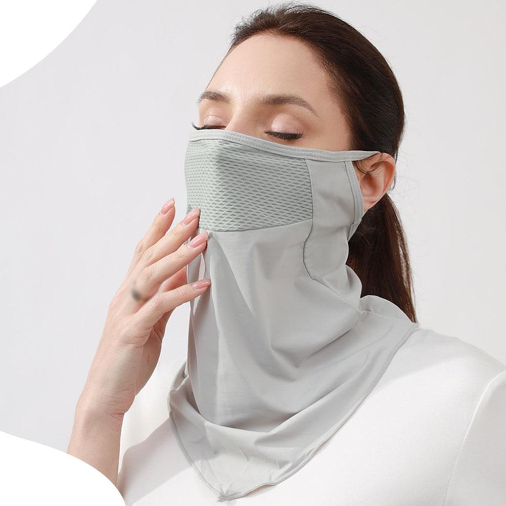 Unisex UV-Schutz Outdoor Halstuch Sport Sonnenschutz Lätzchen Eisseidenmaske Gesichtsbedeckung Halstuch Sonnenschutz Gesichtsschal