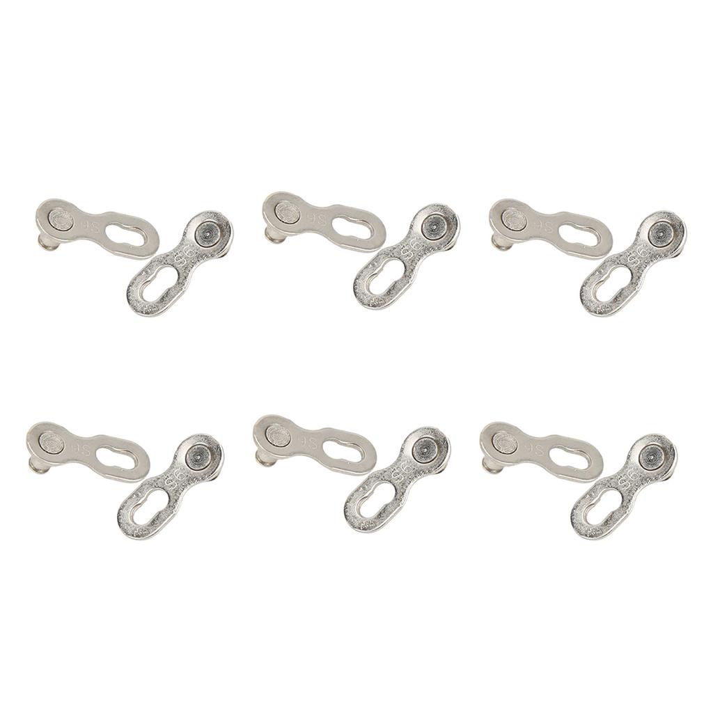 6 Çift Bisiklet Zinciri Hızlı Bağlantı Çelik Kayıp Zincir Tamir Bağlayıcısı Dağ Yol Bisikleti için9