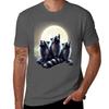 3 Raccoon Moon Howling Raccoon Head Funny For Unisex Unisex Kid Tshirt Plus Size Basic Cotton Tshirt