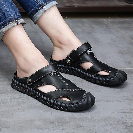 Sandals men's 2020 summer new personalized men's beach shoes men's fashion youth Baotou casual sandals men's trend