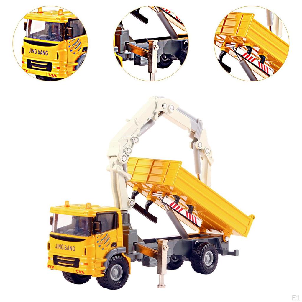 1/60 Kranwagen Spielzeug Konstruktionsspielzeug Realistisches Ingenieurfahrzeug Fahrzeugmodell