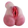 TPE Soft Realistic 2-in-1 Artificial Penis + Vaginal Adult Sex Toys for Men Women Masturbator Tools