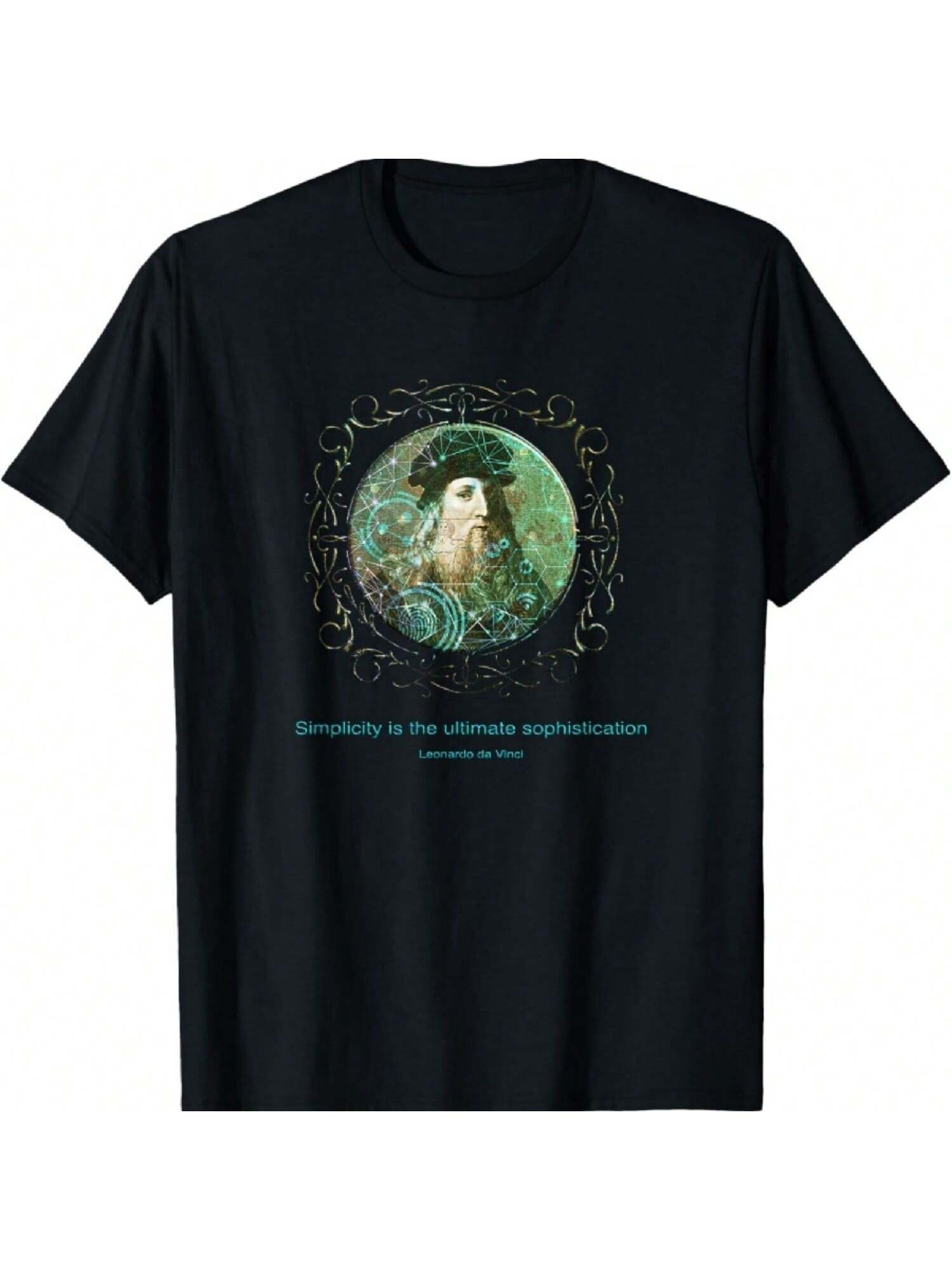 Leonardo Da Vinci, Simplicity Is The Ultimate Sophistication T-Shirt S