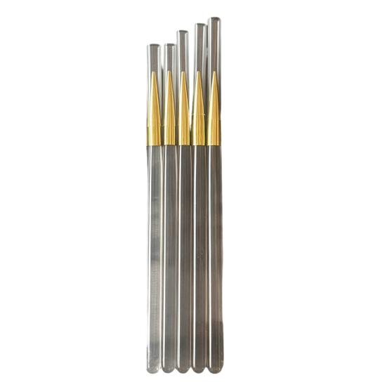 

5Pcs/Set Nail Art Pen Acrylic Handle Liner Brush Gel Nail Painting Art Design Pen Long Lines Thin Details Fine Drawing Nail Dotting Painting Tool світло-сірого кольору