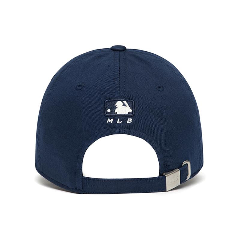 MLB Cotton Baseball Caps Unisex Navy Blue Fashion 3ACP6601N-50NYS