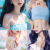 10sheets Flowers Rose Peony Lily Tattoo Stickers For Face Arm Body Temporary Waterproof Tattoo Stickers Kids Creative Gifts