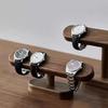 Single Wooden Display Rack for Organizing and Showcasing Chains, Anklets, and Jewelry on Counters
