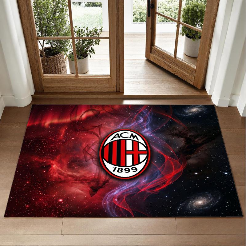 AC Milan Design Crystal Velvet Rug Soft Decorative Mat for Bedroom Entrance