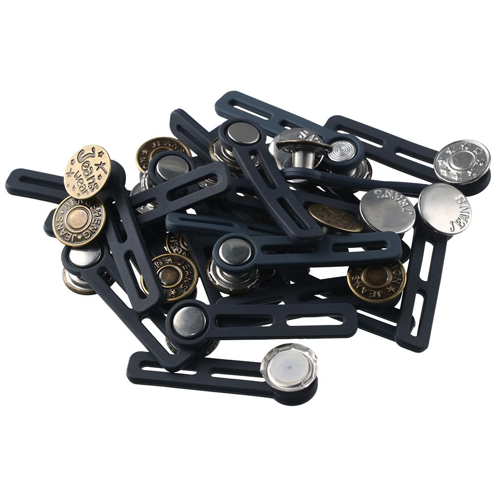 

30 шт., 1,96*0,39 дюйма, удлинители пуговиц, синие, удлинитель кнопок без шитья, сумки