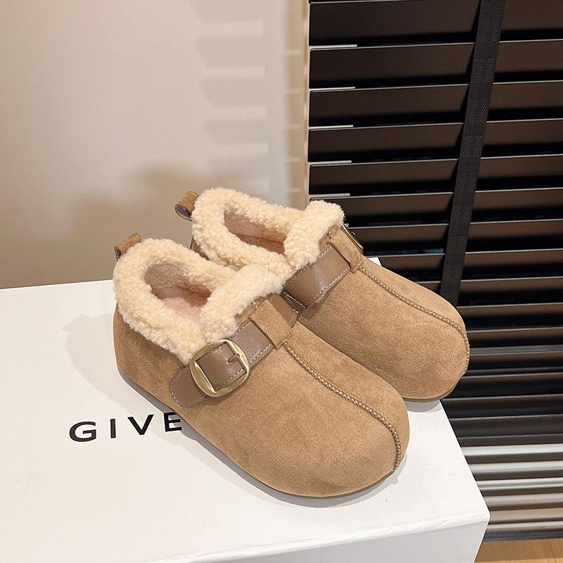 Women's soft elastic one-step heightening winter warm cold padded snow boots non-slip wear-resistant casual shipping cotton boots