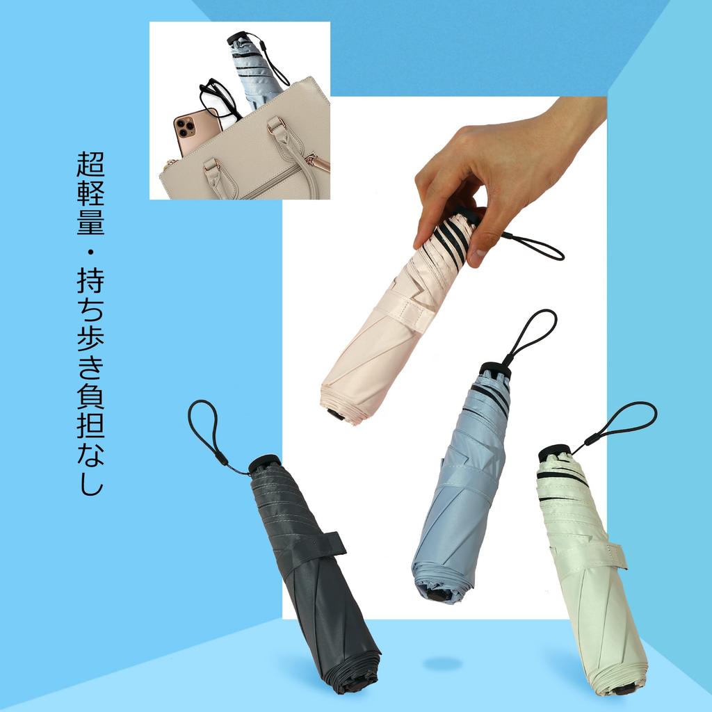 125g folding parasol with UV light and heat Protects against heatstroke and and portable for both sunny and rainy A great gift for Ultra-lightweight