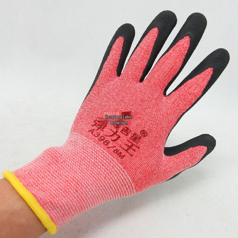 Qiancheng A398 Women's Breathable Latex Work Gloves - Elastic, Wear-Resistant, Non-Slip, Thin Protection
