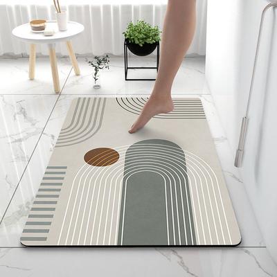 Moisture-wicking Mat Toilet Moisture-wicking Mat Door Entry Mat Home Fast-dry Bathroom Non-slip Mat Modern Mat