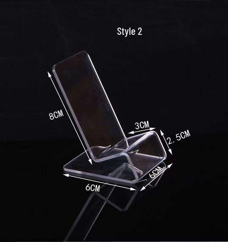 Acrylic Transparent Mobile Power Bank & Phone Display Stand with Multiple Styles