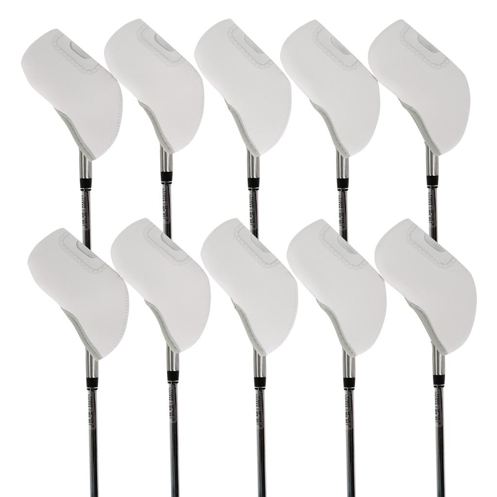 Xiaomi Golf Club with See Through Window 10Pcs Golf Covers Golf Wedge Headcovers Clear Visible Head Covers Golf Accessories for Putters