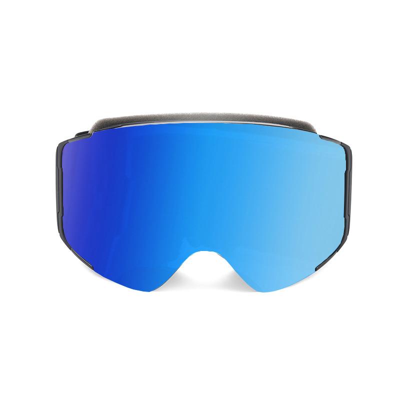 Magnetic Ski Goggles Pc Double-layer Anti-fog European and American Snow Goggles