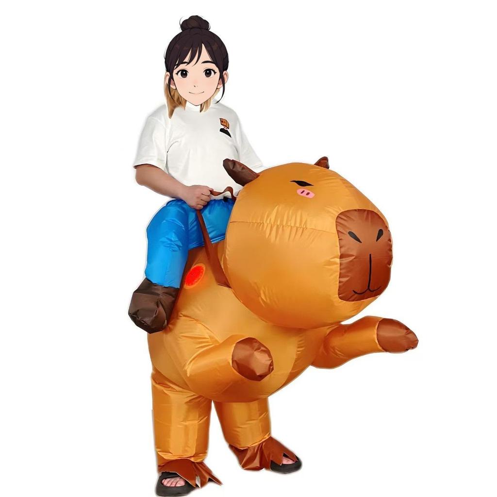 Halloween & Christmas Inflatable Evil Clown Costume - Quirky and Funny Doll Prop Suit