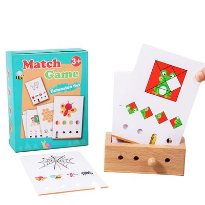 Children Logical Thinking Board Games Montessori Shadow Shape Matching Brain Games Sensory Interaction Educational Toys for Kids