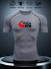 Mens White Compression Short Sleeve T-Shirt Red 4 Muscle Gym Graphic Quick Dry High Elasticity Breathable Workout And Athletic Top
