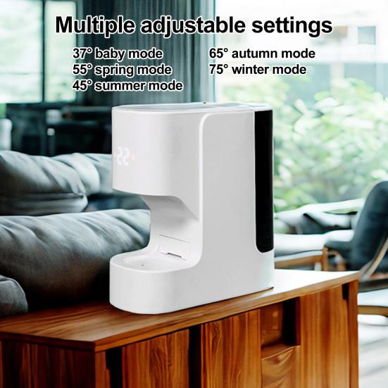 Towel Warmer with Healthy Fast Heating Control Adjustable Temperature Voice Intelligent Technology 5-Second Bathroom Towel Heater