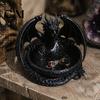 Small Item Organizer 3D Printed Dragon Storage Tray for Jewelry Keys, Decorative Desktop with Fantasy Collection Display Detailed Scales & Wings,