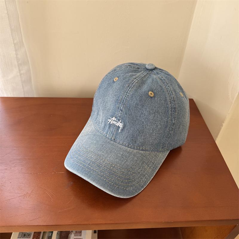 Small Letter Soft Top Embroidery Men and Women Couple Baseball Cap Simple Versatile Casual Spring New Trend Cap
