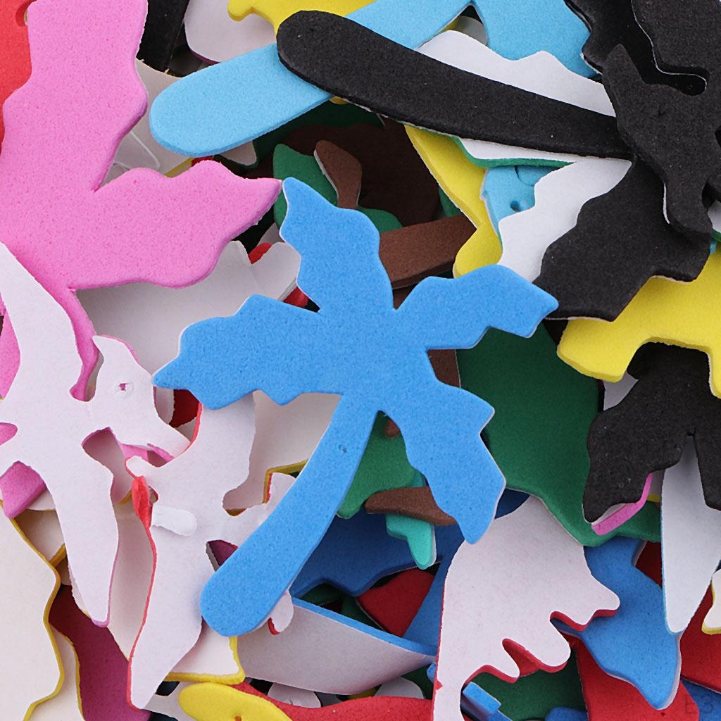 Of 200Pcs Self-Adhesive EVA Foam Stickers Assorted Colors Arts Craft Supplies for Greeting Cards