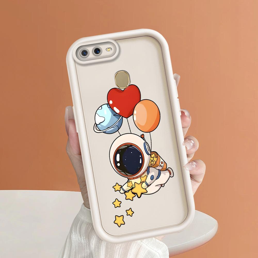 Soft Silicone Square Ladders Cartoon Pattern Full Cover Camera Protection Shockproof Case for OPPO Reno Realme OnePlus