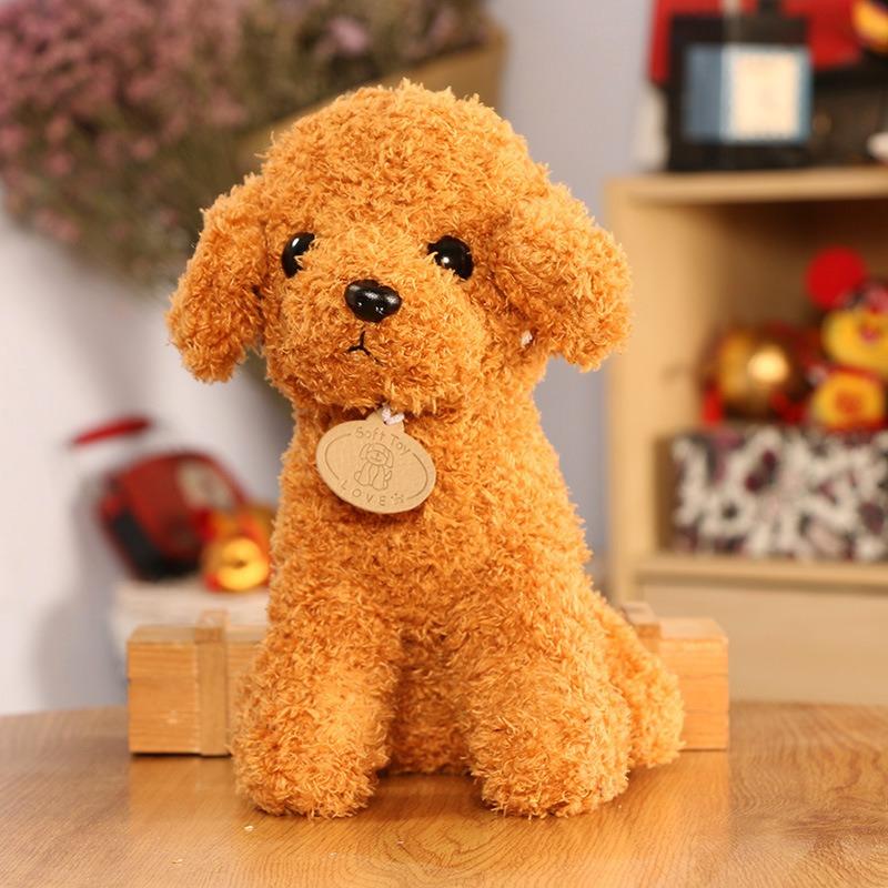 Little Dog Plush Toys, Dog Dolls, Teddy Dog Dolls, Cute Little Animal Dolls On The Bed