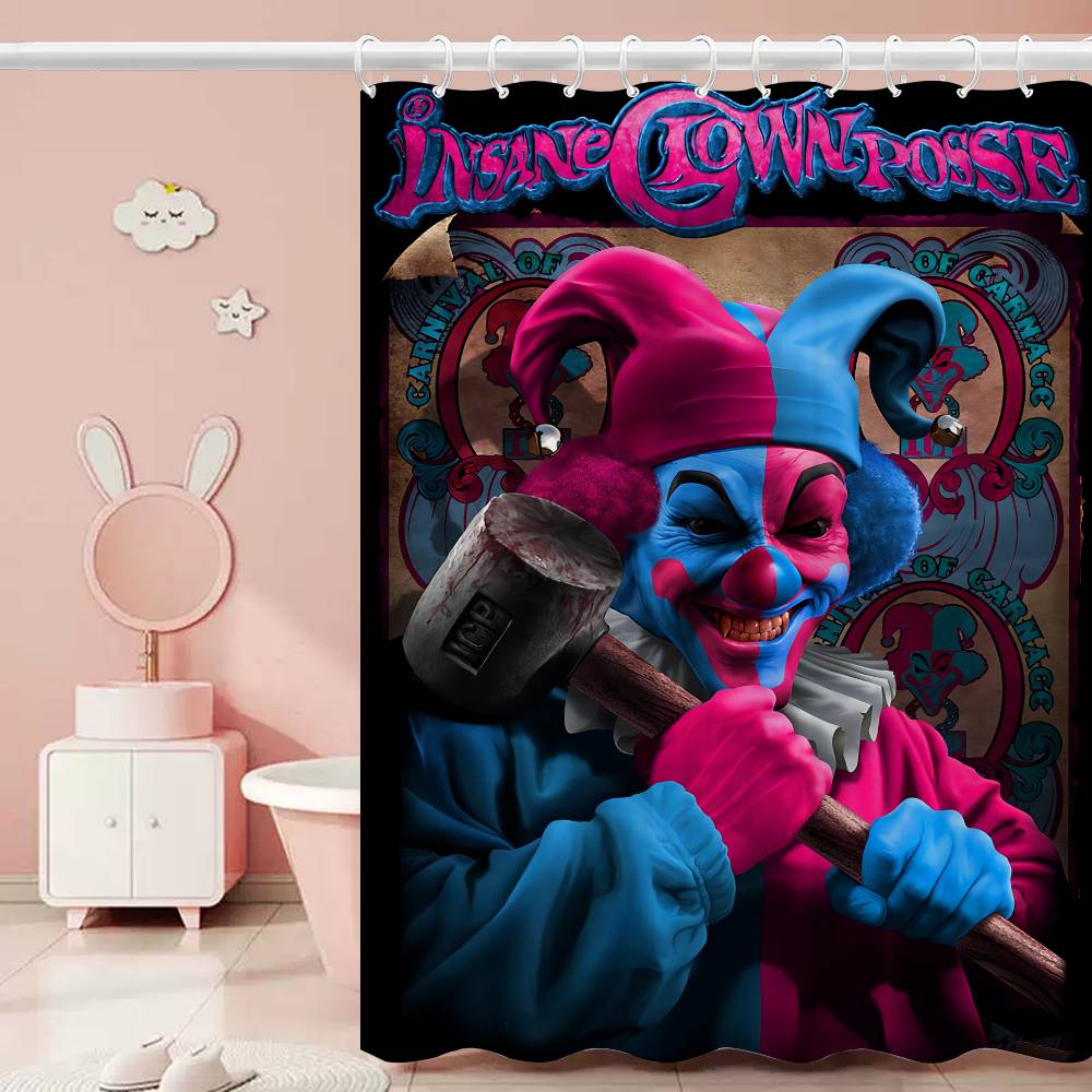 

Insane Clown Printing Bathroom Shower Curtain Polyester Waterproof And Mildew Proof Home Decoration Curtain 90x180 cm