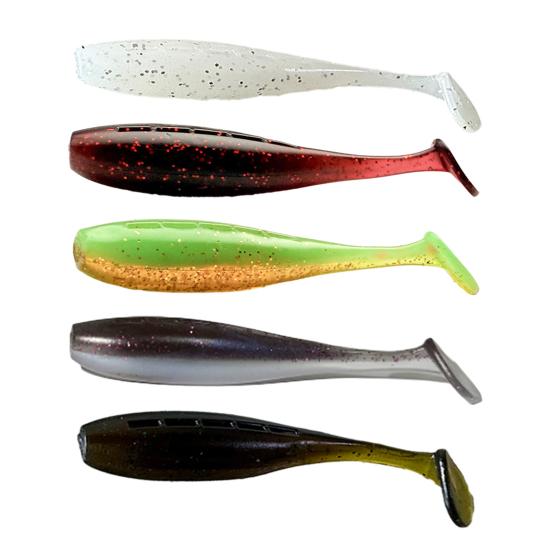10 ks Umělé nástrahy Živé barvy Realistický vzhled Kompaktní design Přenosné Dlouhotrvající Měkká nástraha Swimbait Příslušenství