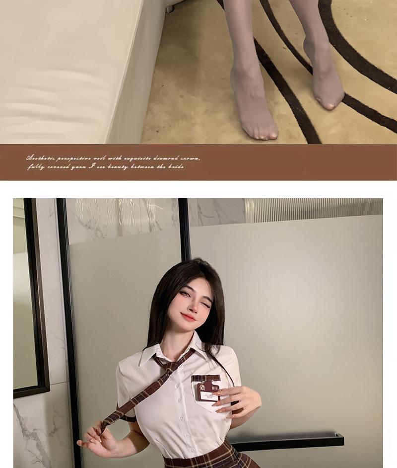 Sexy Academy-Style Lingerie: Pleated Skirt and Cute JK Uniform Set 2325