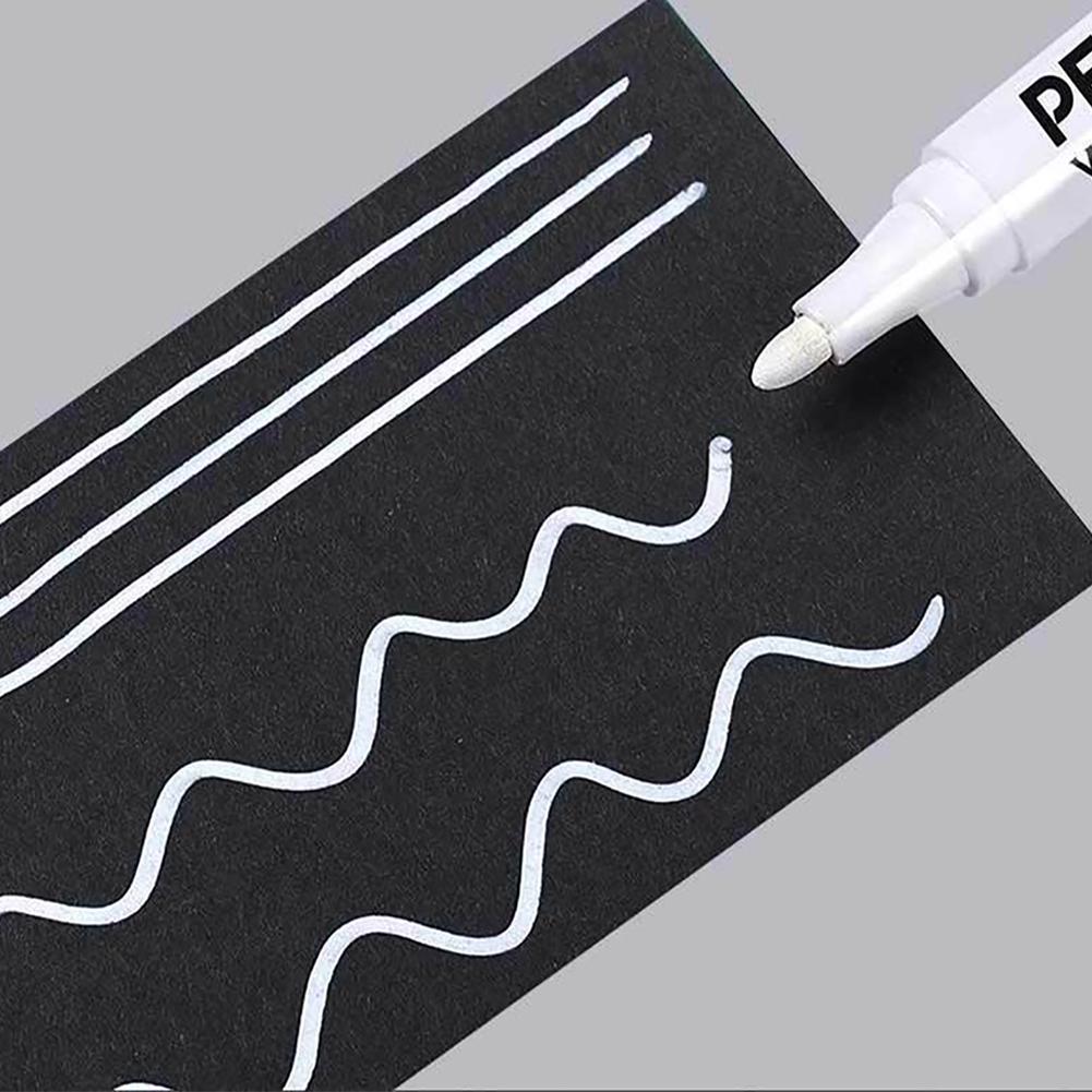 Biele Čierne Červené Fixky 1.0mm Olejové Vodotesné Farby na Vlnu Plátno Pneumatika Sklo Kameň Kov DIY Graffiti Skicovacie Markery Papiernictvo