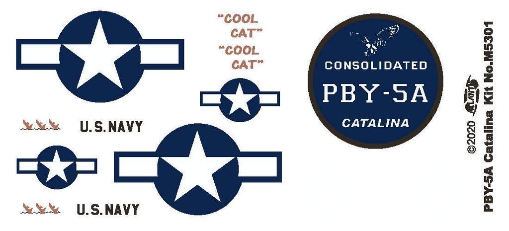 Atlantis Models Maßstab US Navy Catalina Flugboot Plastikmodellbausatz ATLAMCM5301 1/104 PBY-5A