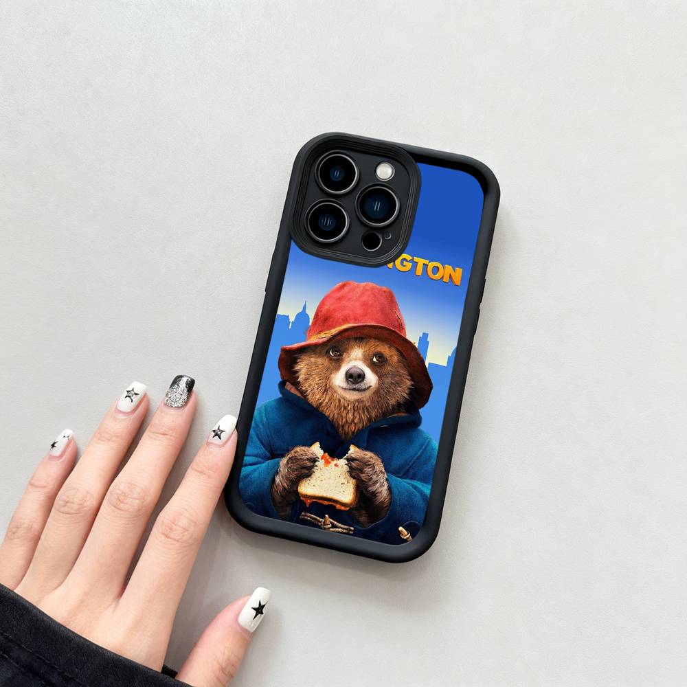Cute P-Paddington B-BearS Phone Case For Iphone 11 12 13 14 15 16 17 Pro Max Mini Plus Soft TPU Back Cover