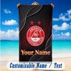 Beach Towel Custom Name Text, Quick Dry Large Towel For Beach HomeAberdeen FC