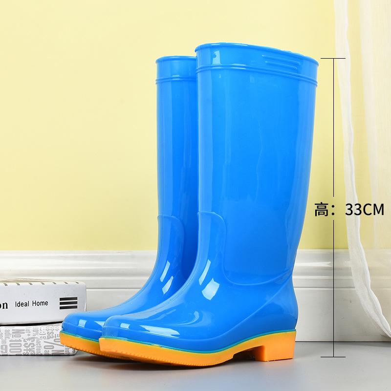 

Высокие резиновые сапоги женские с высоким голенищем взрослые водонепроницаемые туфли износостойкие резиновые сапоги нескользящие водные сапоги галоши мойка автомобиля работа резиновые сапоги 40 синий