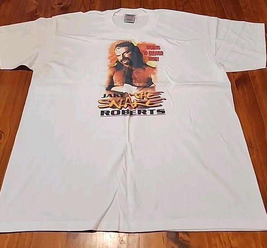 Jake the Snake Roberts Tee Vintage XL WWF Wrestling Rare 90s Sports Damian Unisex T-Shirt L