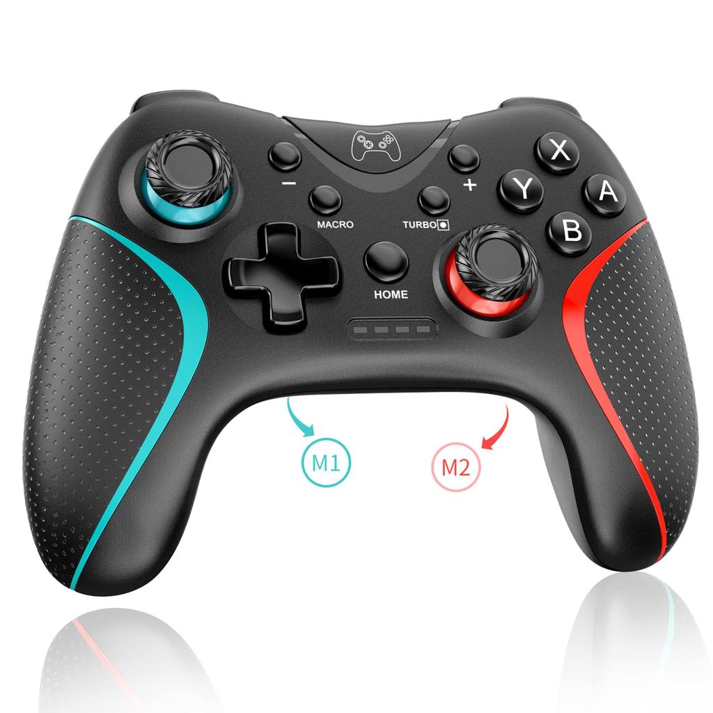 Sungale 2025 Vylepšený ovladač pro Switch 2 a s automatickou střelbou, zadním makrem, Bluetooth, gyroskopem, 10 hodin nepřetržitého hraní, kompatibilní se Switch, iOS