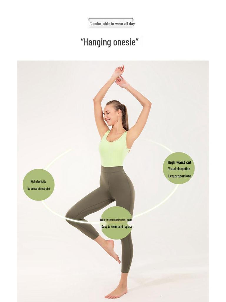 Women's Cross-Border Aerial Yoga One-Piece Suit - Tight-Fit Dance & Outdoor Sports Fitness Wear