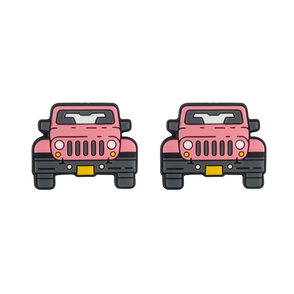 10Pcs Silicone Focal Beads Cartoon Car Silicone Beads For Making Beaded Pen Keychains Handmade Accessories DIY Jewelry Bead