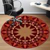 1PC Kaleidoscope Pattern Chair Carpet for Office Non-Slip, Lightweight, Machine Washable Rug for Office, Sleeping, Room - Holiday Decoryy251009077