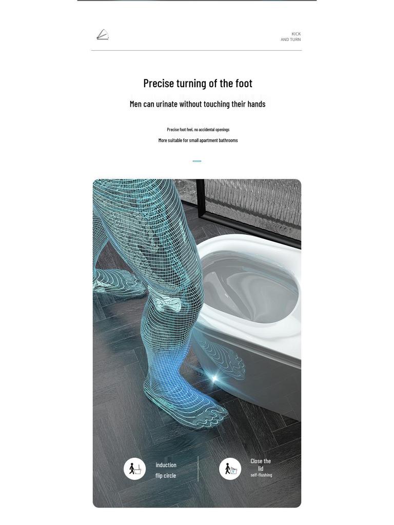 Nest Chi Smart Toilet: Household Automatic Flip Lid, Instant Heating, Sterilization, No Water Pressure Limit.