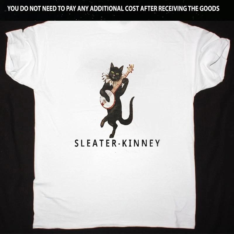 Vtg Sleater Kinney Band The Woods Shirt Cotton White S-5XL CM235 Unisex T-Shirt XXL