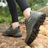 Anti-slip Hiking Shoes for Women Breathable Casual Trainers PU Leather Wear-resistant Outdoor Sneakers for Camping Trekking