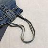 Retro gewaschene alte Denim Achseltasche Damen Umhängetasche