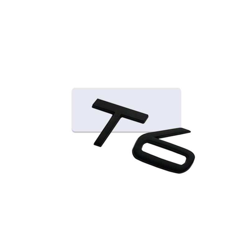 Car Sticker Metal Emblem T5 T6 Badge Trunk Decal For Volvo V40 V60 V90 XC60 XC90 XC40 S60 S90 S80 C30 Accessories